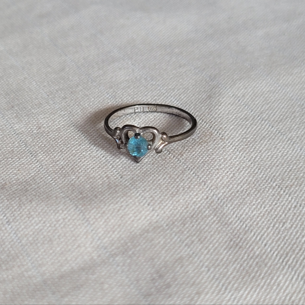 Silver Heart Shaped Ring